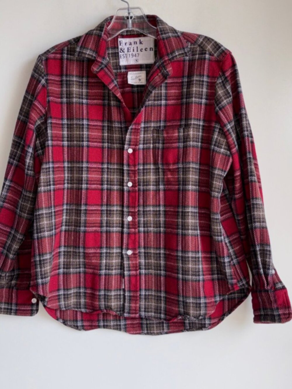 Frank & Eileen Plaid Flannel Shirt Size Small